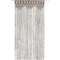 Berkfield Home Macrame Curtain Taupe 140x240 cm Cotton