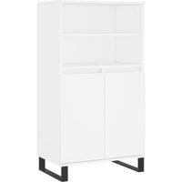 Berkfield Home Highboard White 60x36x110 cm Engineered Wood | Size: 60 x 36 x 110 cm