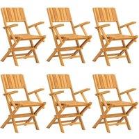 Berkfield Home Beautiful 7 Piece Garden Dining Set Solid Wood Teak in Brown