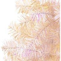 Berkfield Home Beautiful Artificial Christmas Tree with Iridescent Tips White 24