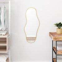 Berkfield Home Wall Mirror Gold 80x35 cm
