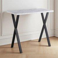 Nordara Grey X-Leg Bar Table Breakfast Counter Table Kitchen island tabl