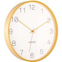 PRESENT TIME Karlsson Joy Wall Clock 40cm - Ochre Yellow