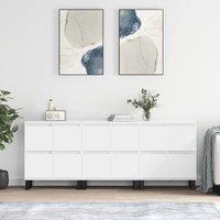 Berkfield Home Sideboards 3 pcs White Engineered Wood