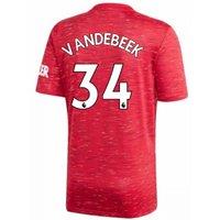 Manchester United FC 20202021 Manchester United Adidas Home Football Shirt in Red | Size: 9-10 Years