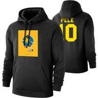 Brazil Junior Pele Selecao Footer With Hood in Black | Size: 3-4 Years