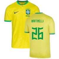 Brazil 2022/23 Little Home Shirt Martinelli in Yellow | Size: 4-5 Years