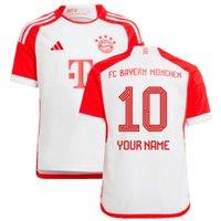 FC Bayern Munich Junior 2023 2024 Home Shirt Your Name in White | Size: 13-14 Years