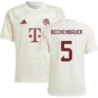 Bayern Munich Junior 2023 - 2024 Third Shirt - Beckenbauer 5 in White | Size: 7-8 Years