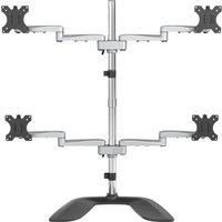 StarTech.com Quad Monitor Stand Ergonomic Vesa Arm in Black