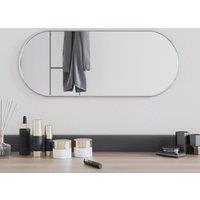 Berkfield Home Wall Mirror Silver 60x25 cm Oval