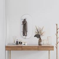 Berkfield Home Wall Mirror Silver 80x35 cm Oval