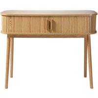 CALICOSY ERNEST 2-Door Sliding Console Table, 100Cm Wide in Light Brown