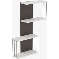 CALICOSY Wall Shelf With 2 Niches, H96 Cm, DESTAN in White