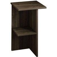 CALICOSY Square Bedside Table With Shelf, 60 Cm High - LERAY in Walnut