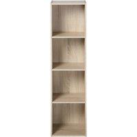 CALICOSY 4-Compartment Storage Shelf - H122 Cm in Natural