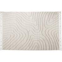 Esselle Home Arctic Contour Natural / Mink 160 x 230cm Rug in Cream | Size: 160 cm x 230 cm