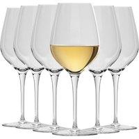 Bormioli Rocco Inalto Tre Sensi White Wine Glasses - 430ml in Clear