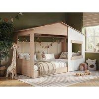 Flair Dreamland Montessori House Bed in Light Oak | Size: Single