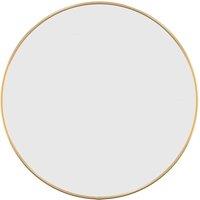 Berkfield Home Wall Mirror Gold 50 cm Round