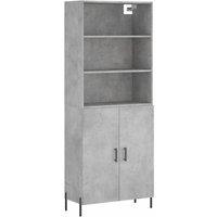 Berkfield Home Highboard Concrete Grey 69.5x34x180 cm Engineered Wood