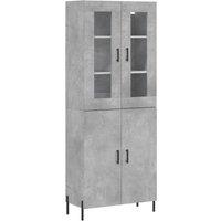 Berkfield Home Highboard Concrete Grey 69.5x34x180 cm Engineered Wood