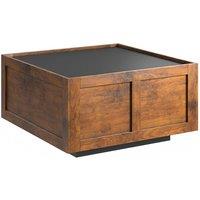 KEEPREAPER Stylish Coffee Table With 2 Storage Drawers in Light Brown