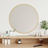 Berkfield Home Wall Mirror Gold 50 cm Round