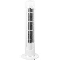 Nordara White 29 Inch Oscillating Tower Fan Standing Electric Cooling Fan