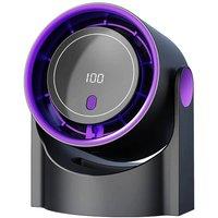 Nordara 100 Speeds USB Rechargeable Desk Fan Portable Desktop Table in Black