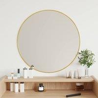 Berkfield Home Wall Mirror Gold 60 cm Round