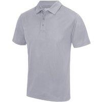 AWDis Men's Just Cool Plain Sports Polo Shirt in Grey | Size: 3XL