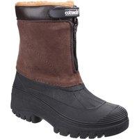 Cotswold Women's 'Venture' Synthetic Textile/Weather Wellingtons in Brown | Size: 2