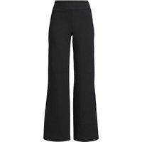 Lands' End Women's Petite Starfish Wide Leg Trousers in Black | Size: 14-16