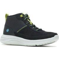 Hush Puppies Women's Elevate' Leather Chukka Trainer in Black | Size: 3