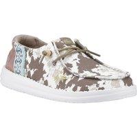 Hey Dude Women's Wendy Disco Cow Shoes in Tan | Size: 8