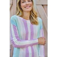 WoolOvers Women's Vertical Stripe Jumper | Size: Small