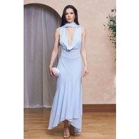 TFNC London Women's Jinelia Blue Maxi Dress | Size: 10