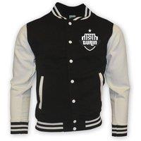 Juventus Junior College Baseball Jacket in Black | Size: 3-4 Years