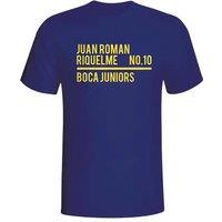 Boca Juniors Junior Juan Roman Riquelme Squad T-Shirt in Navy | Size: 7-8 Years