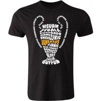 Juventus Junior Champions League Trophy Winners T-Shirt in Black | Size: 7-8 Years