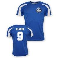 Inter Milan Junior Mauro Icardi Sports Training Jersey in Blue | Size: 12-13 Years