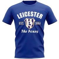 Leicester City FC Junior Established Football T-Shirt Royal in Blue | Size: 9-11 Years