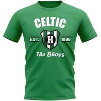 Celtic FC Junior Established Football T-Shirt in Green | Size: 5-6 Years