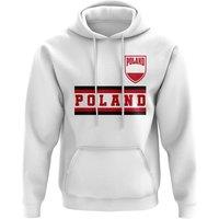 Poland Junior Core Football Country Hoody in White | Size: 5-6 Years