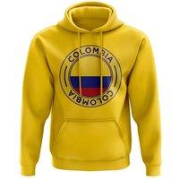 Colombia Junior Football Badge Hoodie in Yellow | Size: 9-11 Years