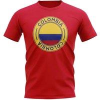 Colombia Junior Football Badge T-Shirt in Red | Size: 5-6 Years