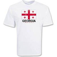 Georgia Junior Football T-Shirt in White | Size: 7-8 Years