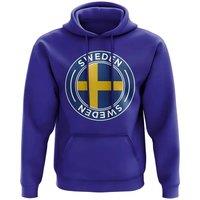 Sweden Junior Football Badge Hoodie Royal in Blue | Size: 5-6 Years