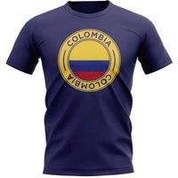 Colombia Junior Football Badge T-Shirt in Navy | Size: 7-8 Years